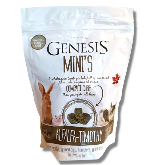 Genesis Mini's Alfalfa - Timothy Naturale 450gr mangime complementare SOLO 3,99€